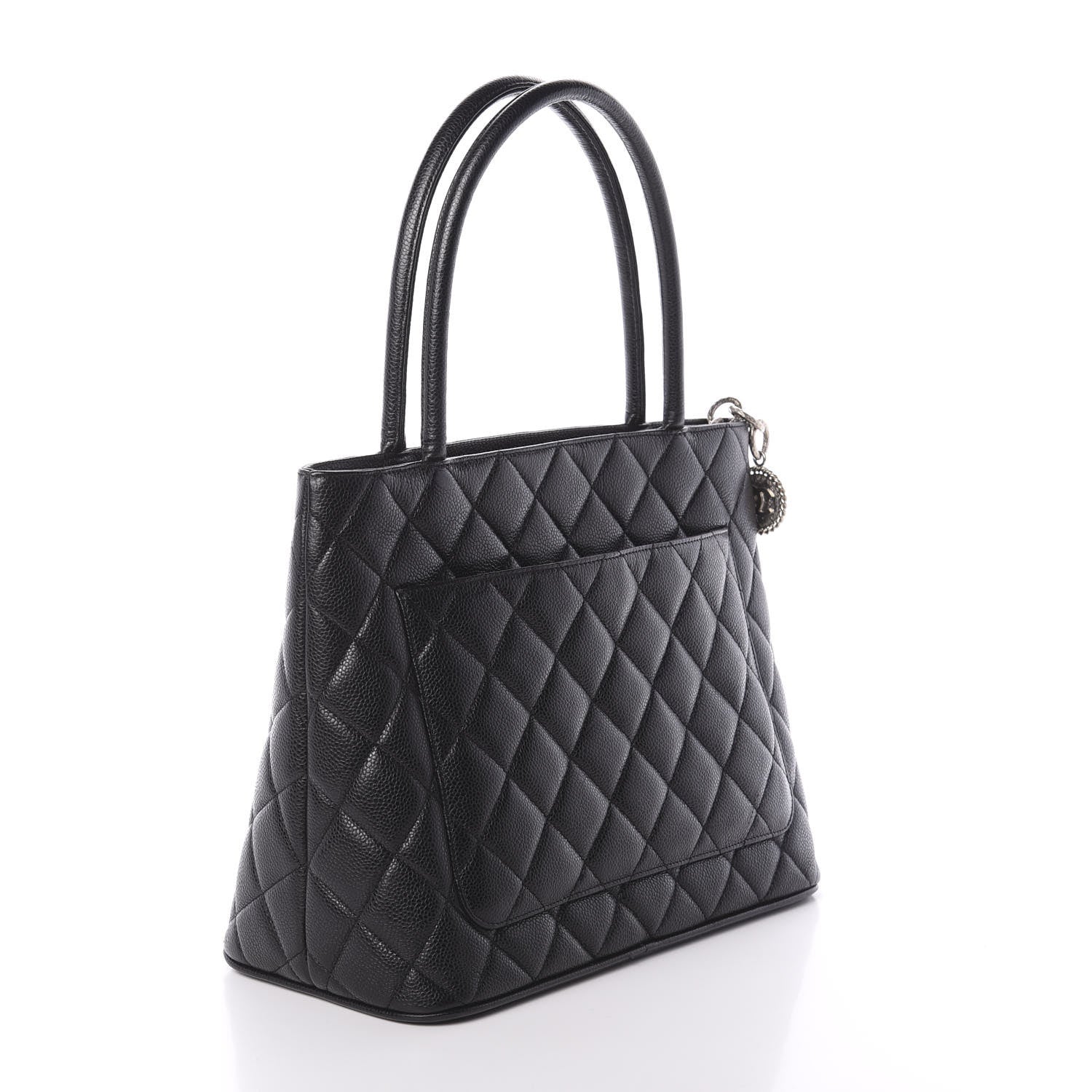 Chanel Caviar Quilted Medallion Tote Black 3 of 10