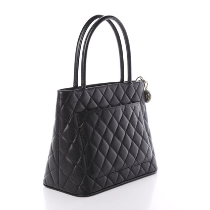 Chanel Caviar Quilted Medallion Tote Black 3 of 10