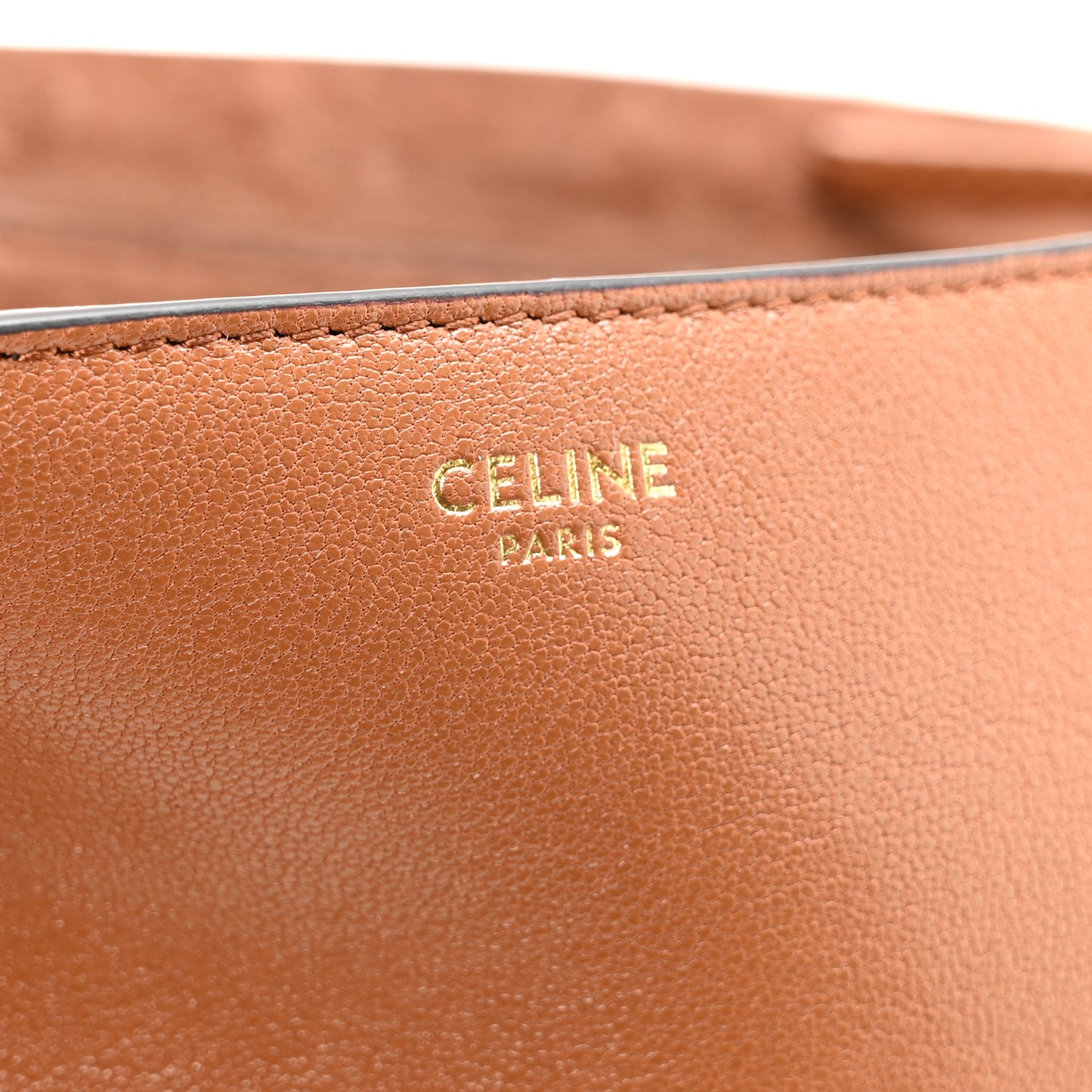 Shiny Lambskin Soft Triomphe Little Half Moon Bag Soft Tan