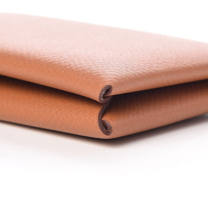Hermes Epsom Calvi Card Case Gold 9 of 10