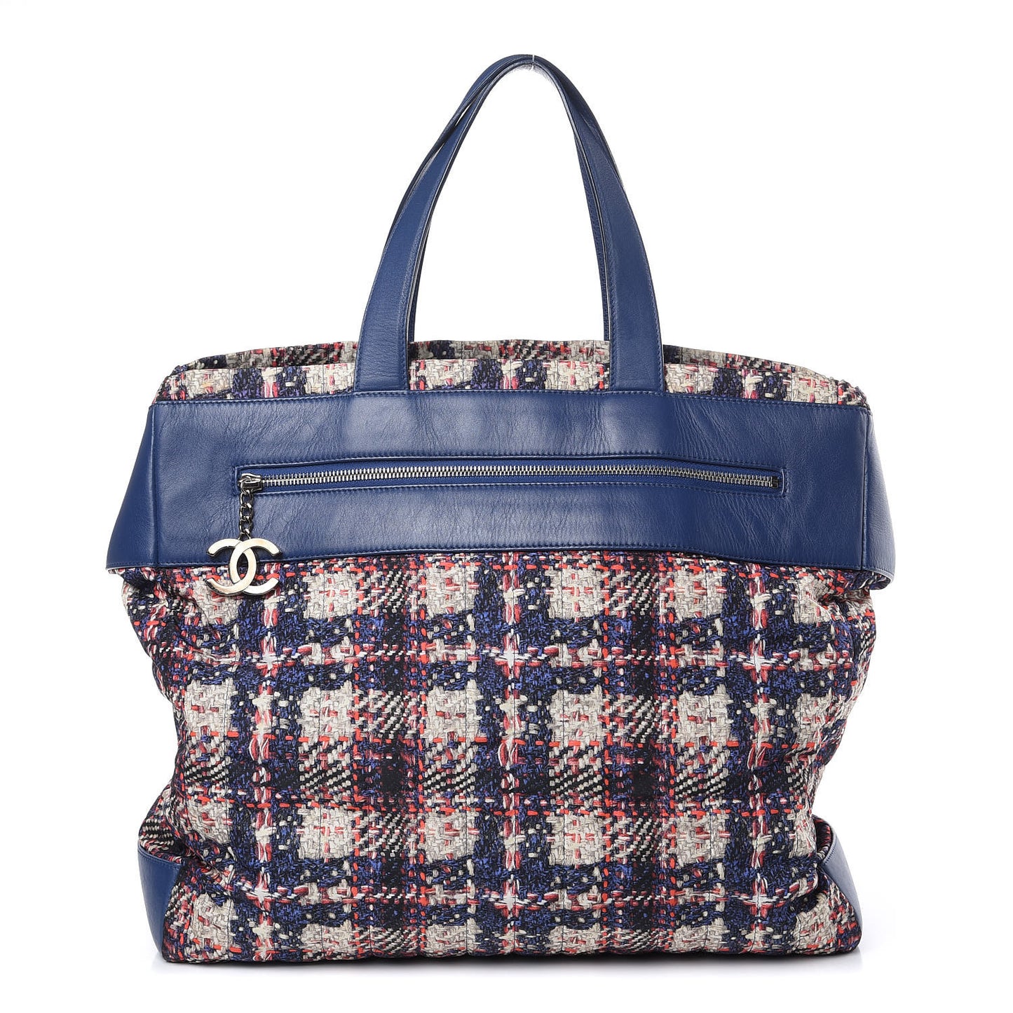 Lambskin Tweed Printed Tote Multicolor