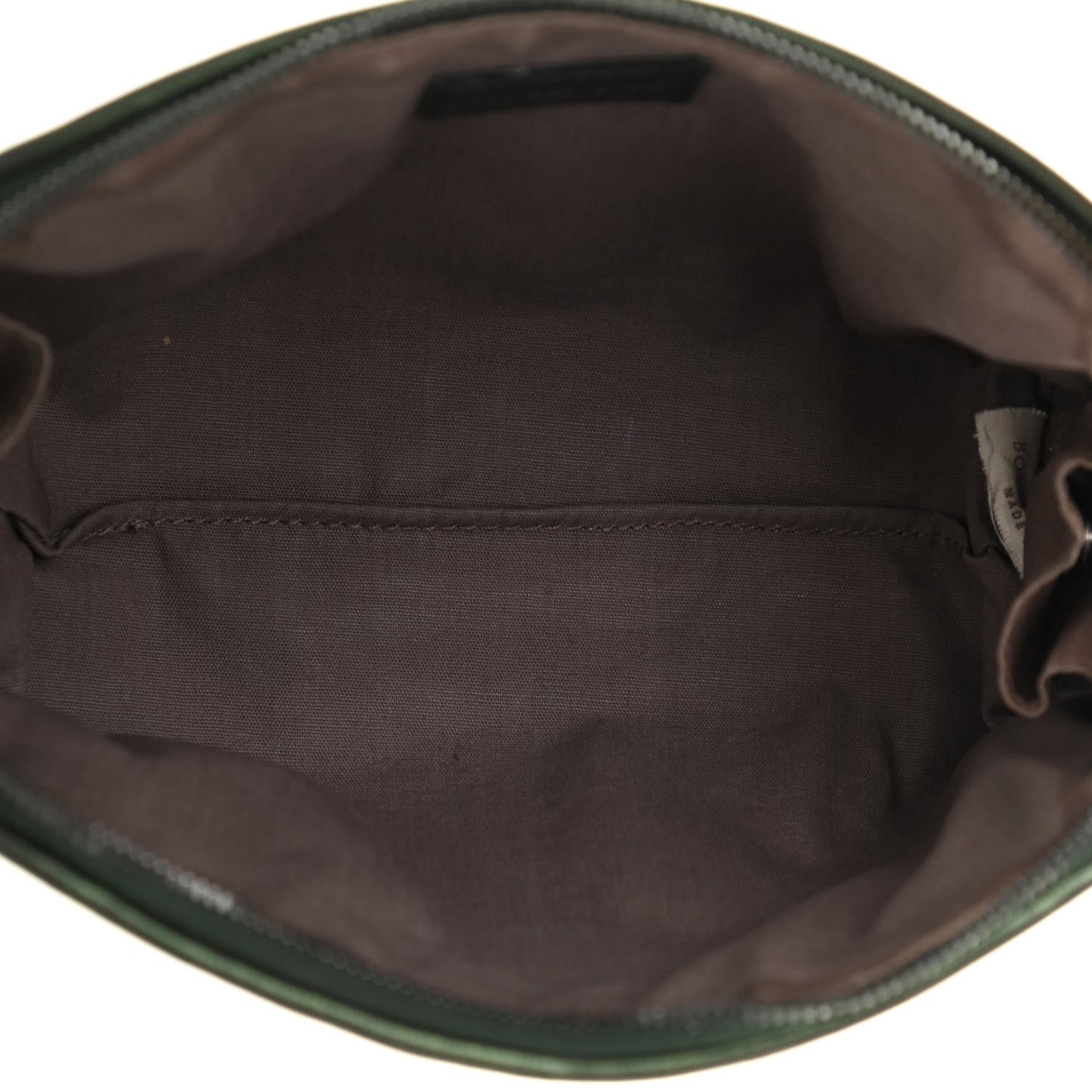 Iridescent Scarabee Small Cosmetic Pouch Green