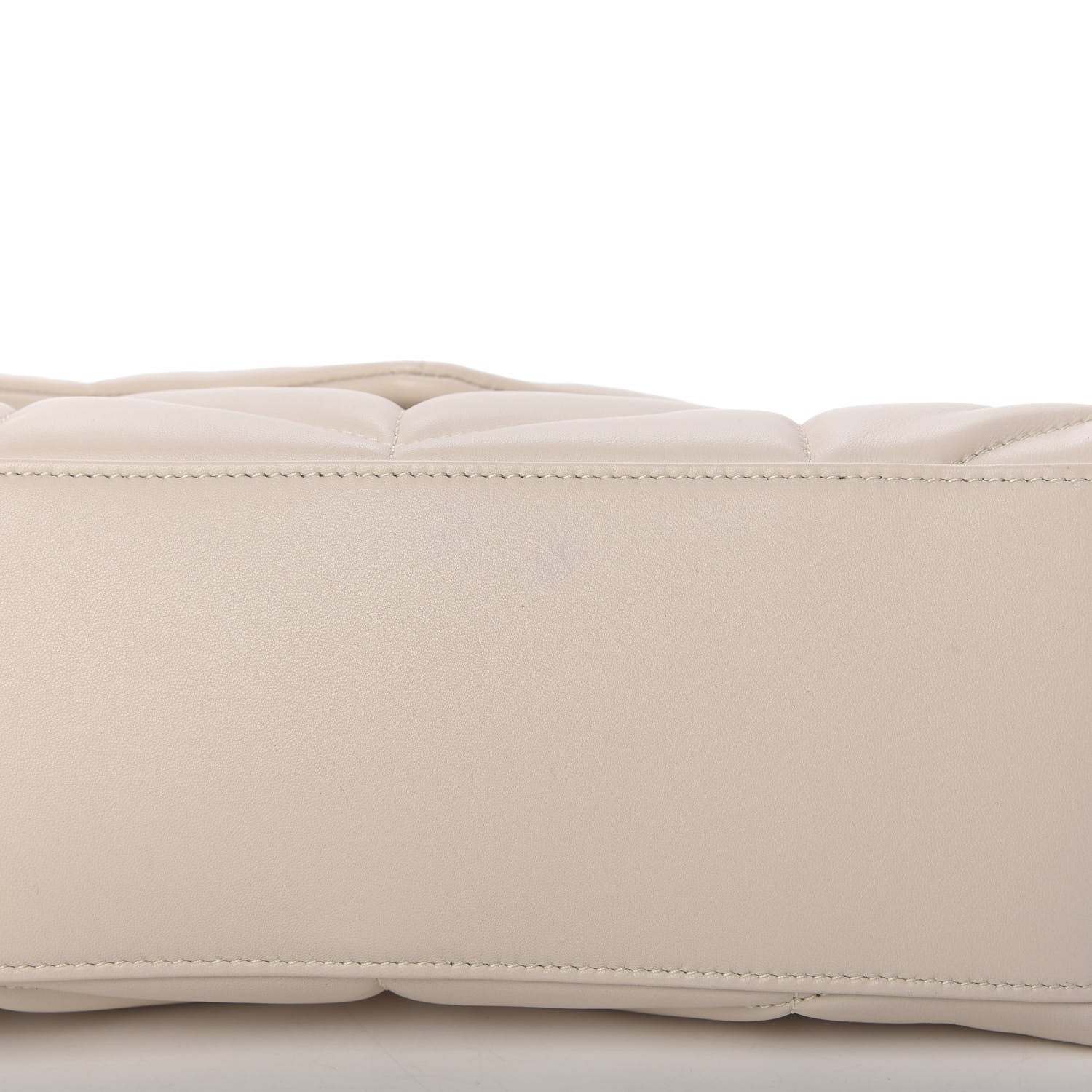 Saint Laurent Lambskin Quilted Small Loulou Puffer Monogram Chain Satchel Crema Soft 11 of 11