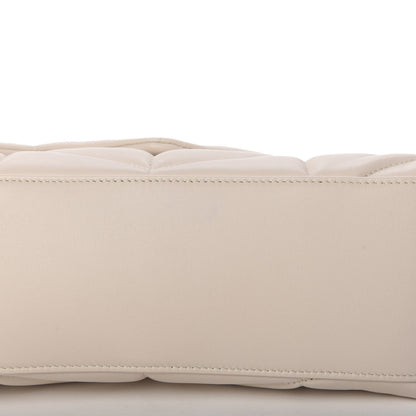 Saint Laurent Lambskin Quilted Small Loulou Puffer Monogram Chain Satchel Crema Soft 11 of 11