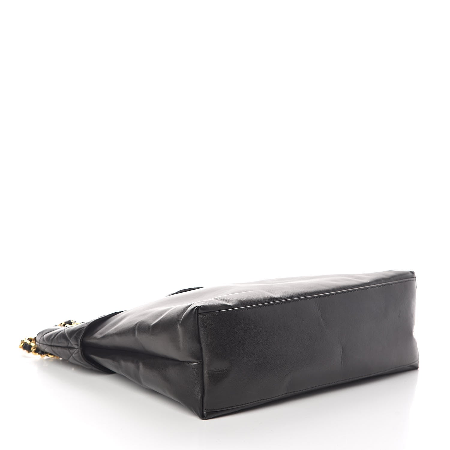 Chanel Calfskin Quilted Large Shoulder Bag Black 4 of 11