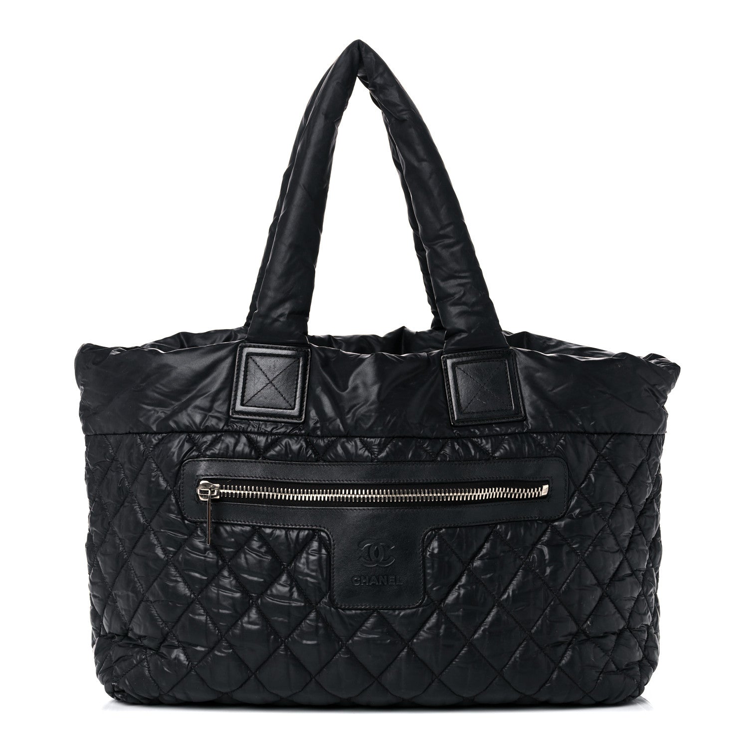 Chanel Nylon Quilted Large Coco Cocoon Tote Black 1 of 20