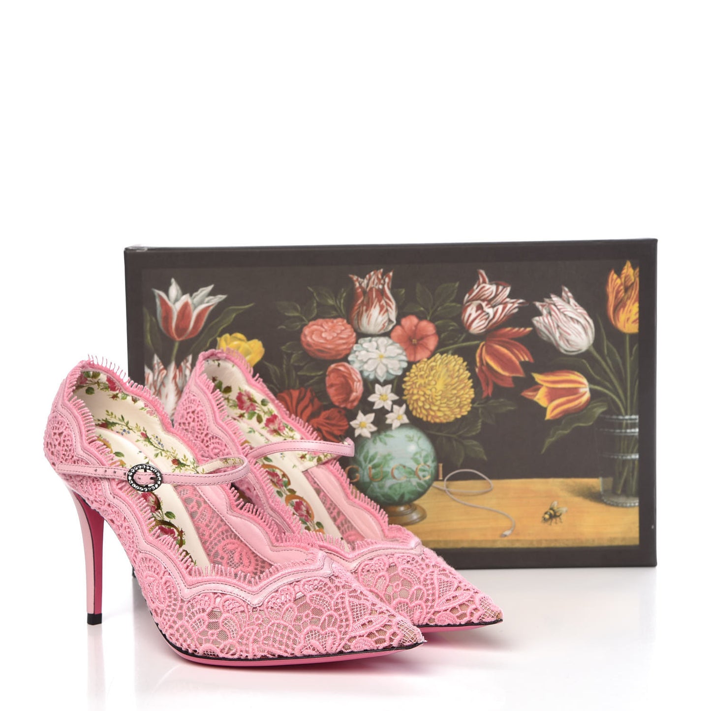 Lace Pizzo Venice Pumps 37 Sugar Pink