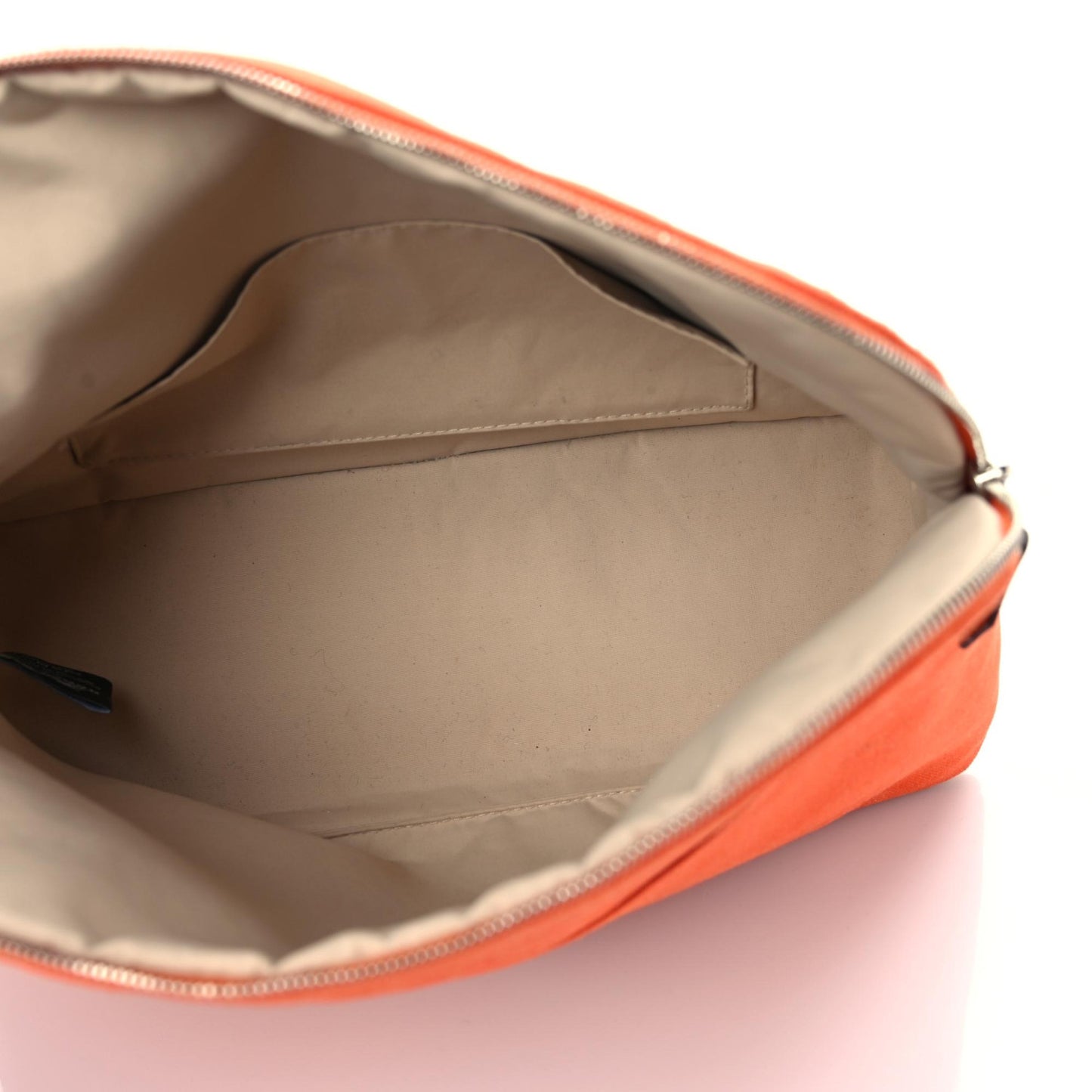 Cotton Canvas Bolide Travel Cosmetic Pouch Orange