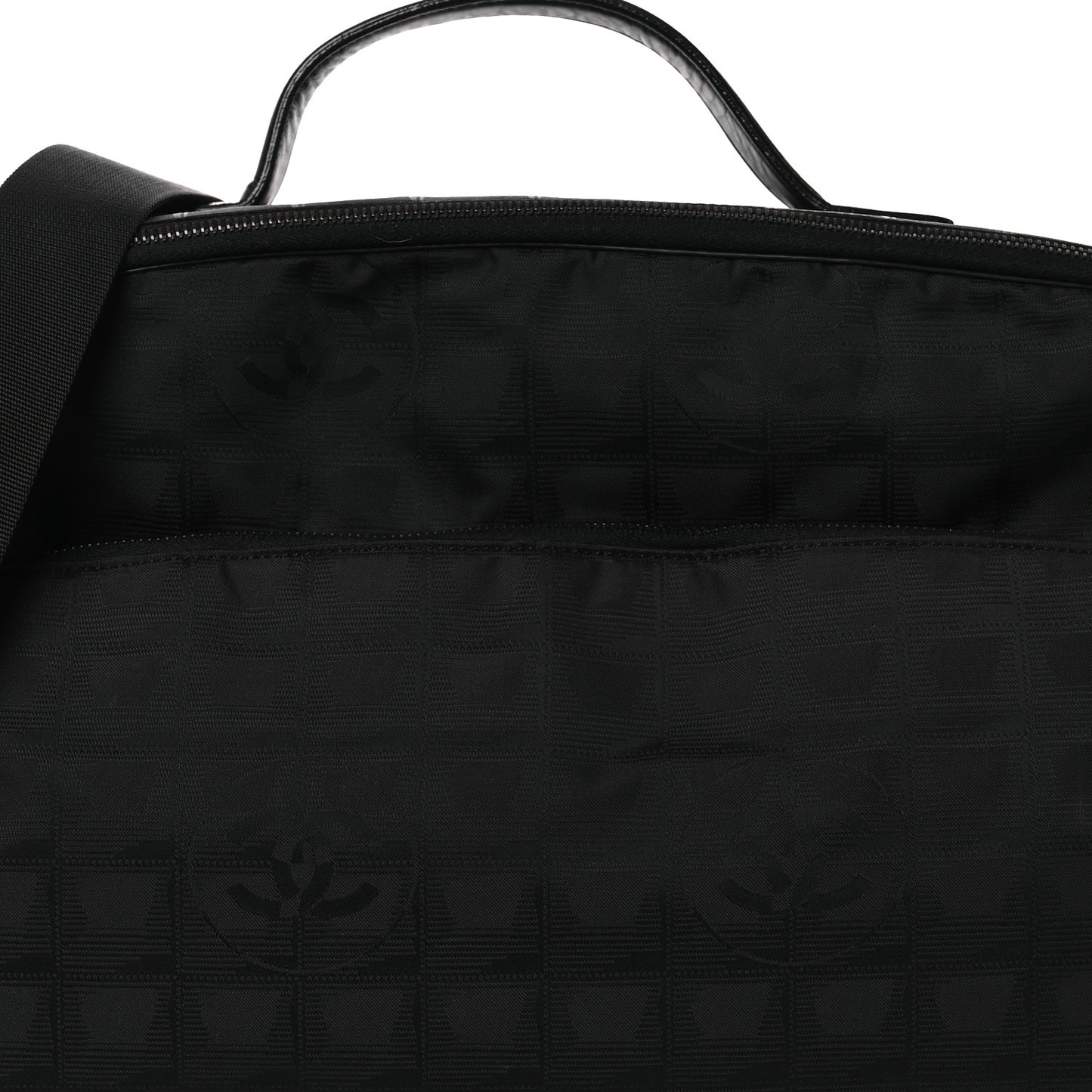 Nylon Travel Shoulder Bag Black