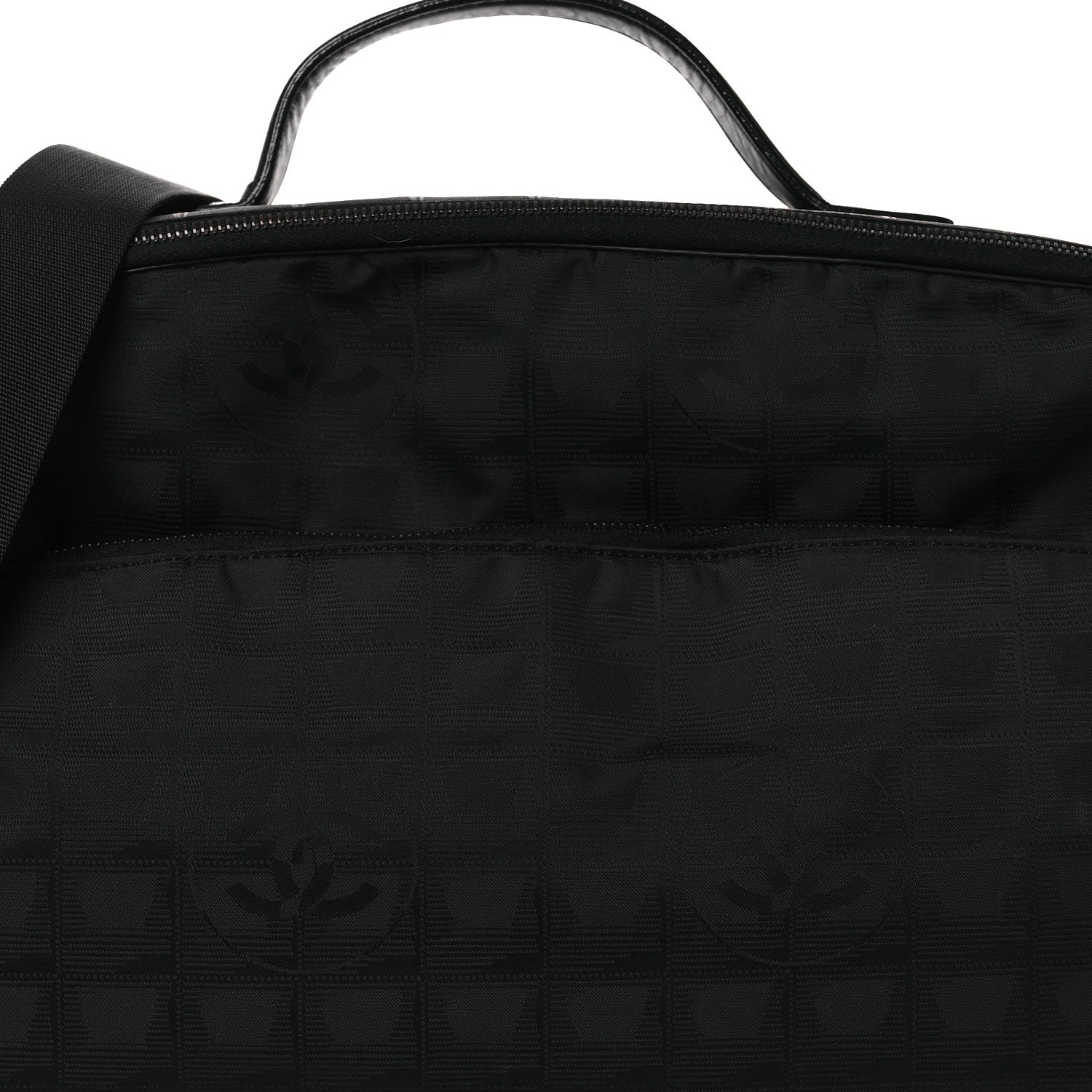 Chanel Nylon Travel Shoulder Bag Black 7 of 11