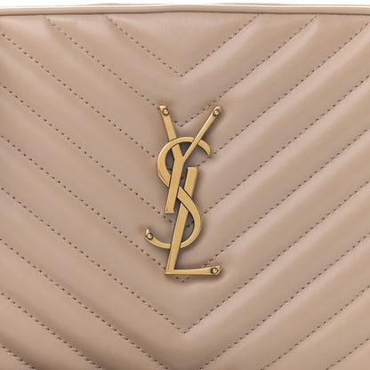 Saint Laurent Calfskin Matelasse Monogram Lou Camera Bag Dark Beige 8 of 11