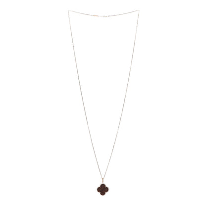 Van Cleef & Arpels 18K Rose Gold Letterwood Magic Alhambra Long Necklace 3 of 9