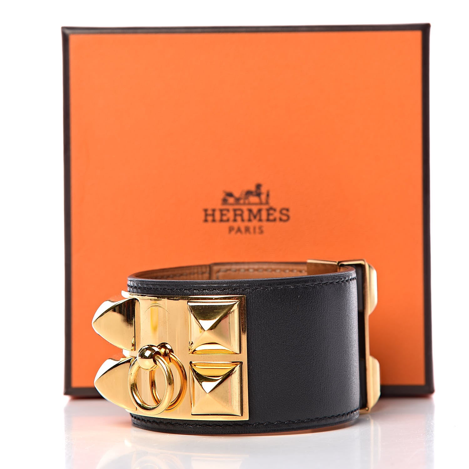 Hermes Chamonix Collier de Chien CDC Bracelet L Black 7 of 7