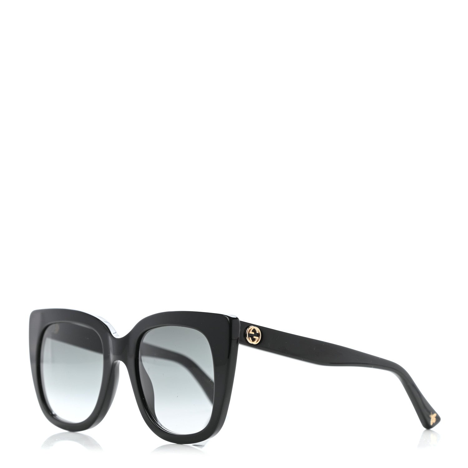Gucci Acetate Cat Eye GG0163/S Sunglasses Black 1 of 7