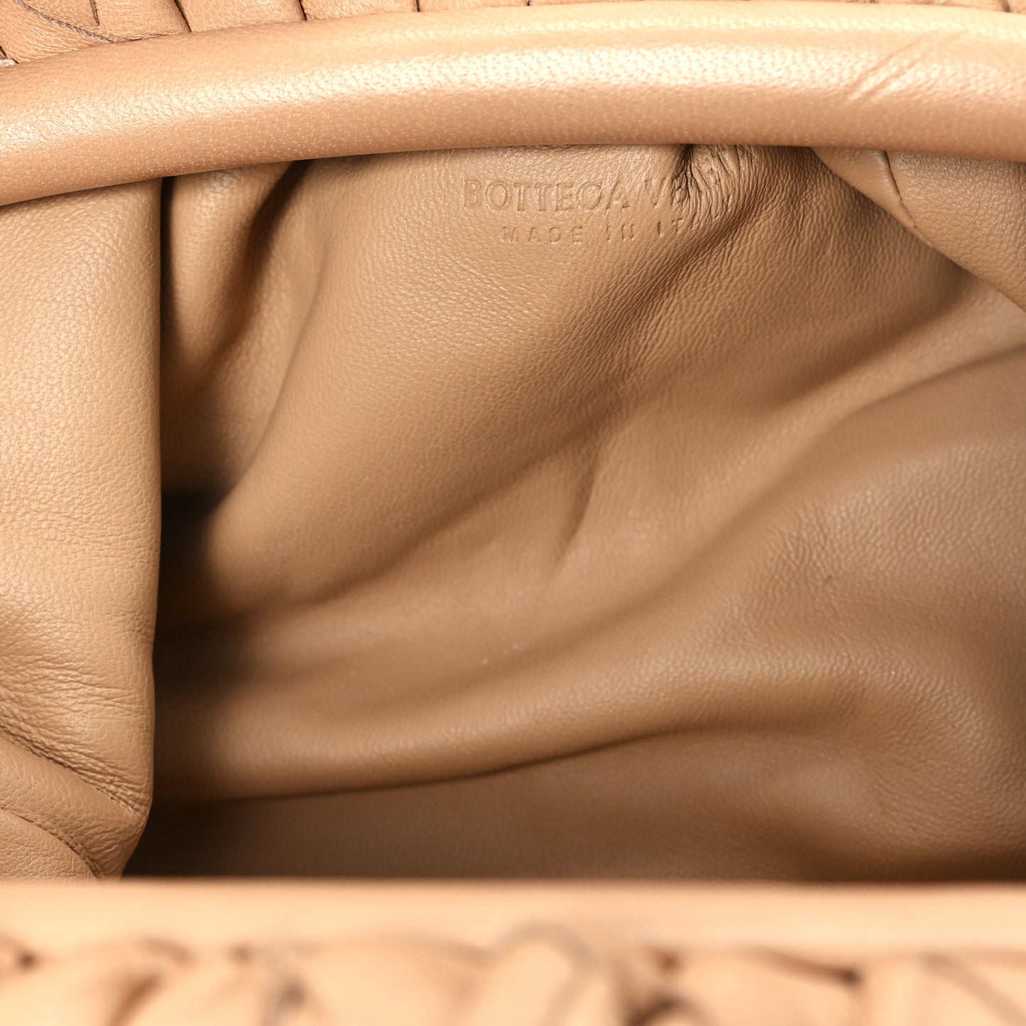 Nappa Intrecciato The Mini Pouch Almond