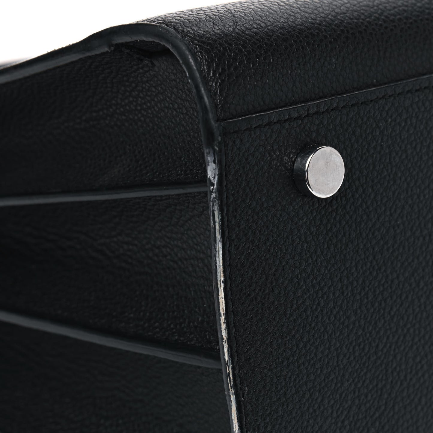 Grained Calfskin Small Sac De Jour Black