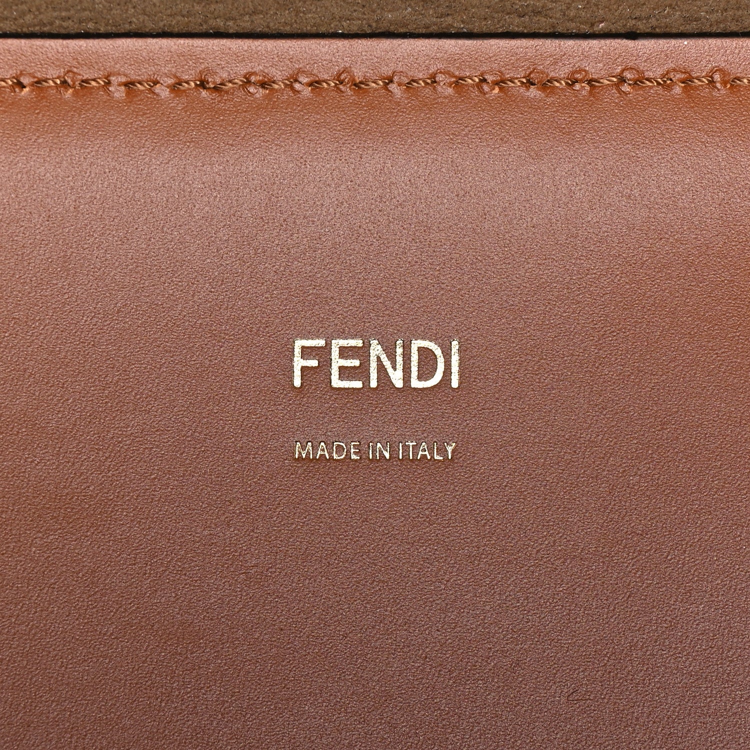 Fendi Vitello King Plexiglass Medium Fendi Sunshine Shopper Tote Cuoio 6 of 13