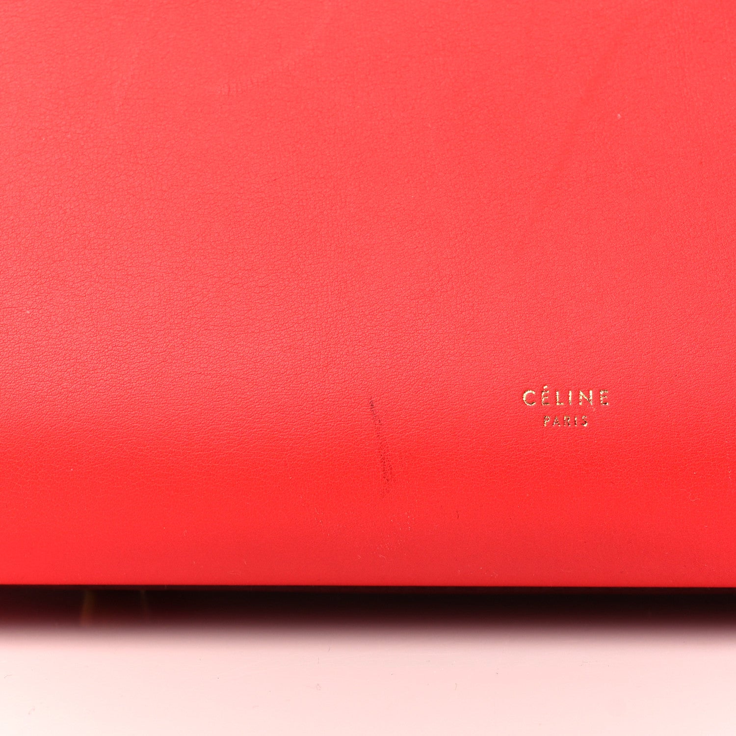 Celine Smooth Calfskin Small Tie Knot Tote Red 7 of 7