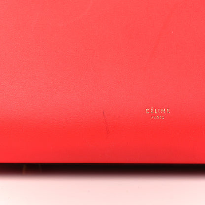 Celine Smooth Calfskin Small Tie Knot Tote Red 7 of 7
