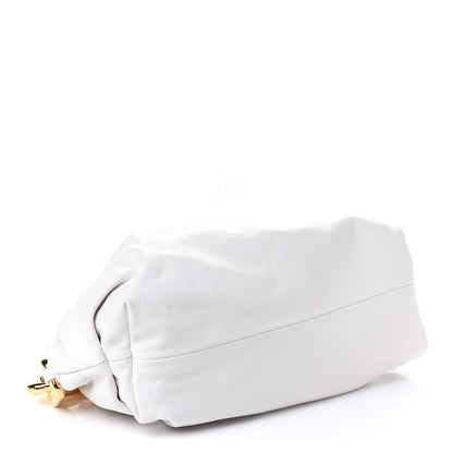 Bottega Veneta Calfskin The Pouch Chain Chalk 3 of 4