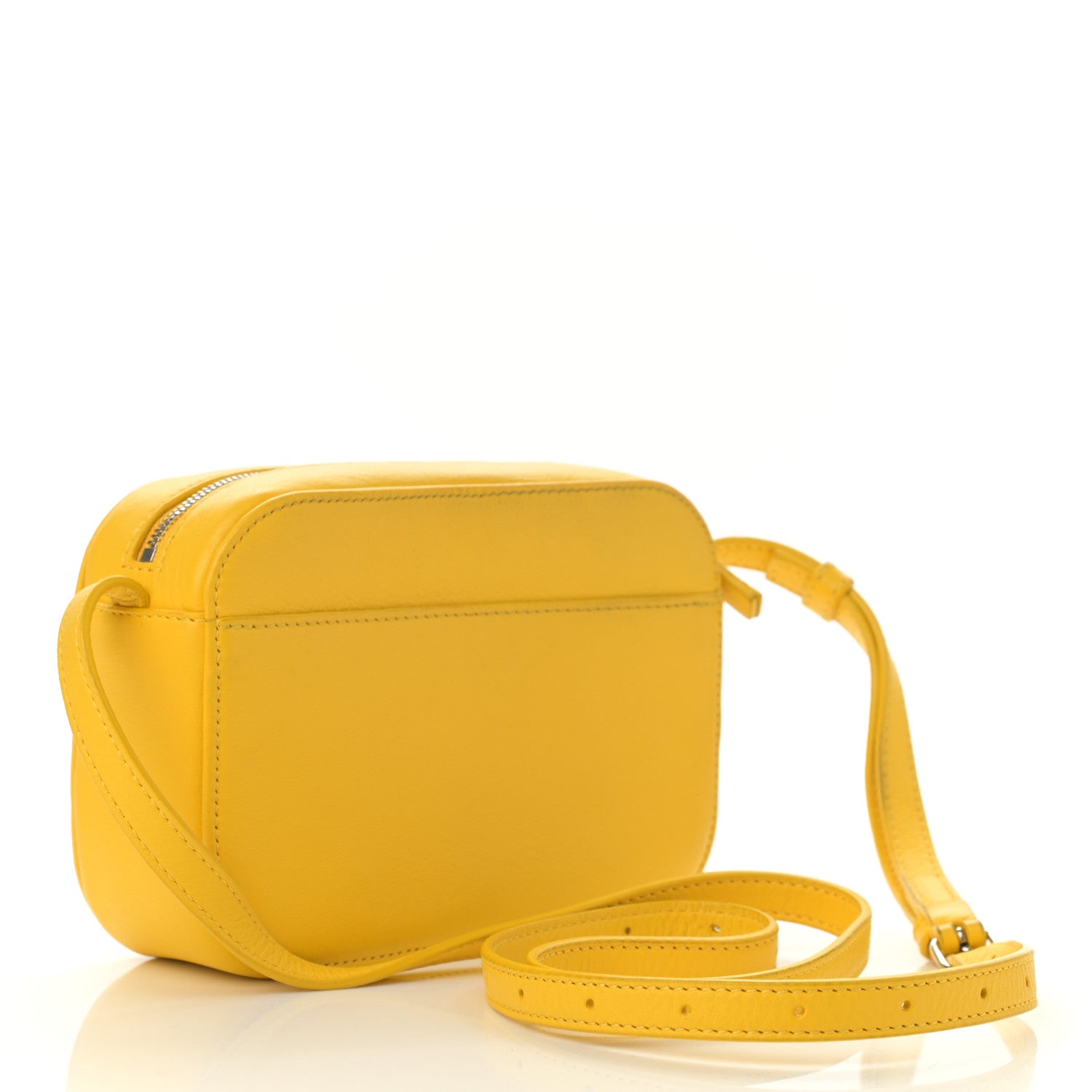 Balenciaga Calfskin Logo XS Everyday Camera Bag Yellow Black 3 of 11