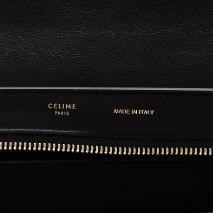 Celine Bullhide Calfskin Grained Nubuck Small Tri-Color Trapeze Medium Blue 5 of 7