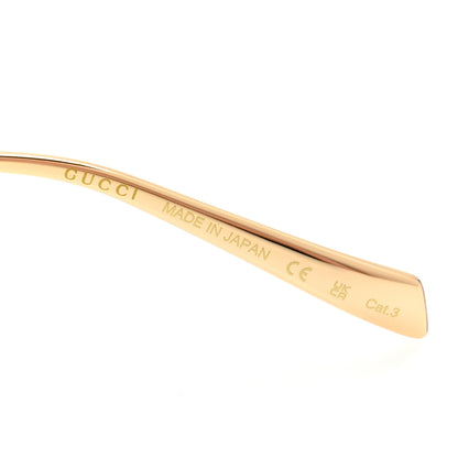 Gucci Metal Pearl Oval Sunglasses GG1922S Gold 5 of 9