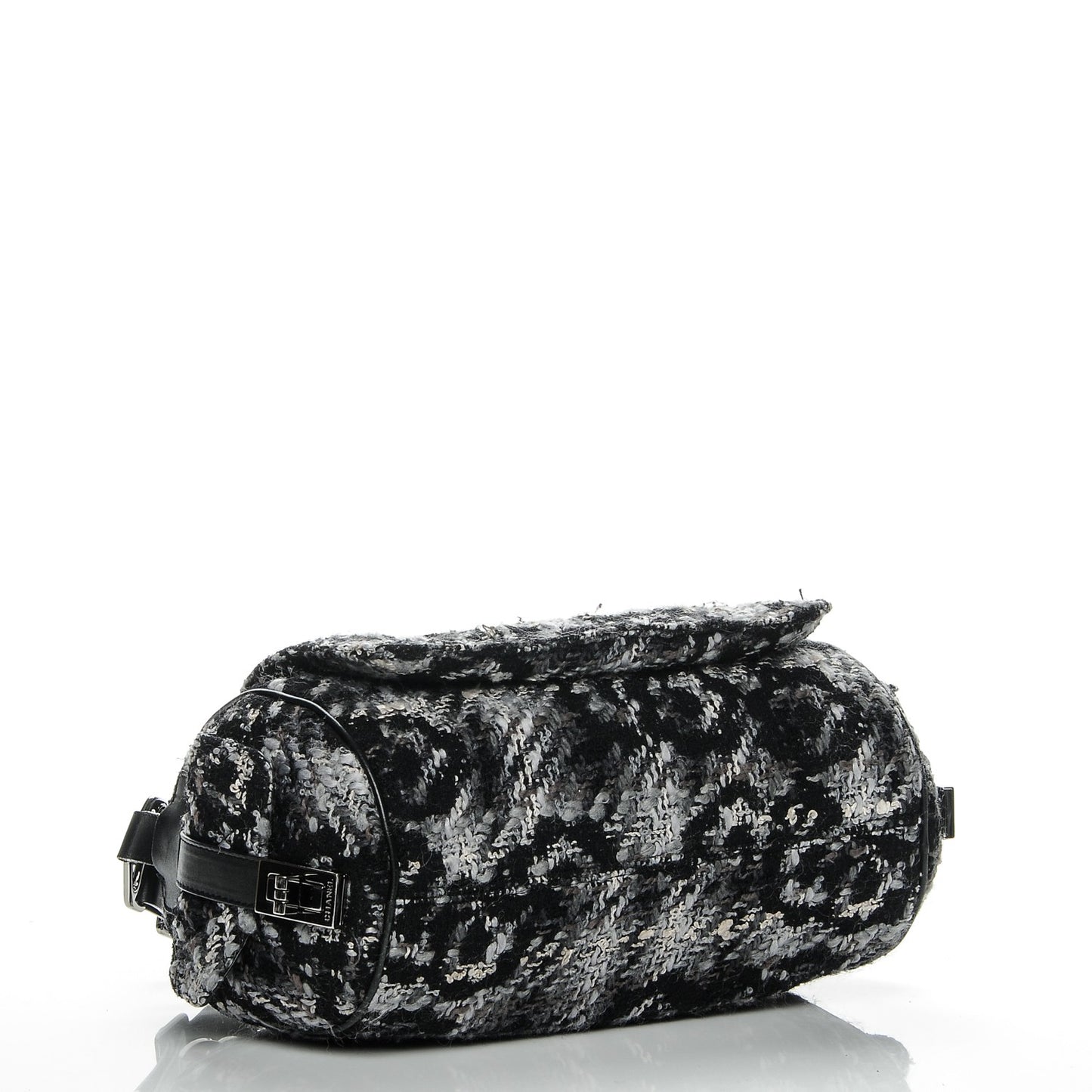 Tweed Lambskin Paris NY Camera Bag Black