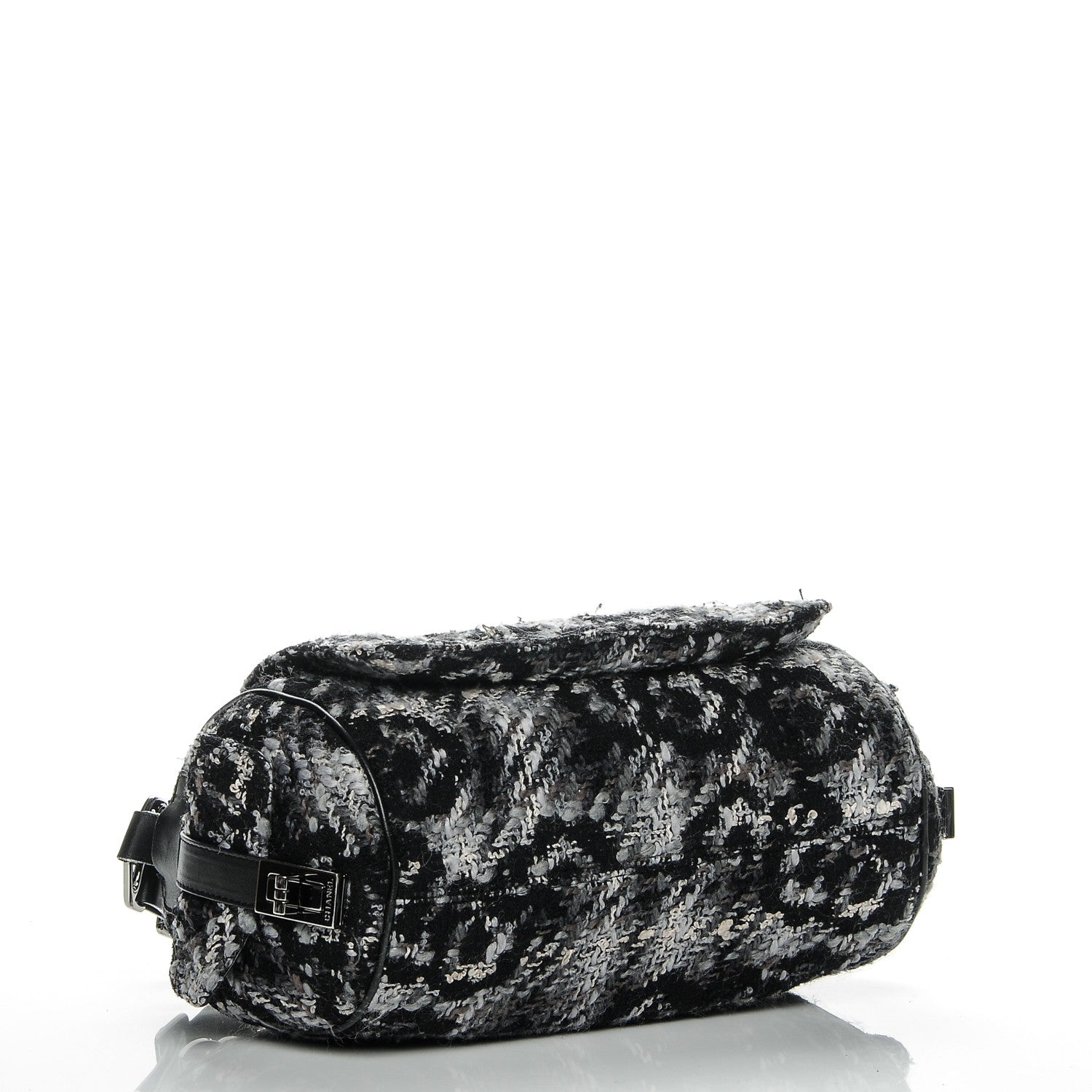 Chanel Tweed Lambskin Paris NY Camera Bag Black 4 of 7