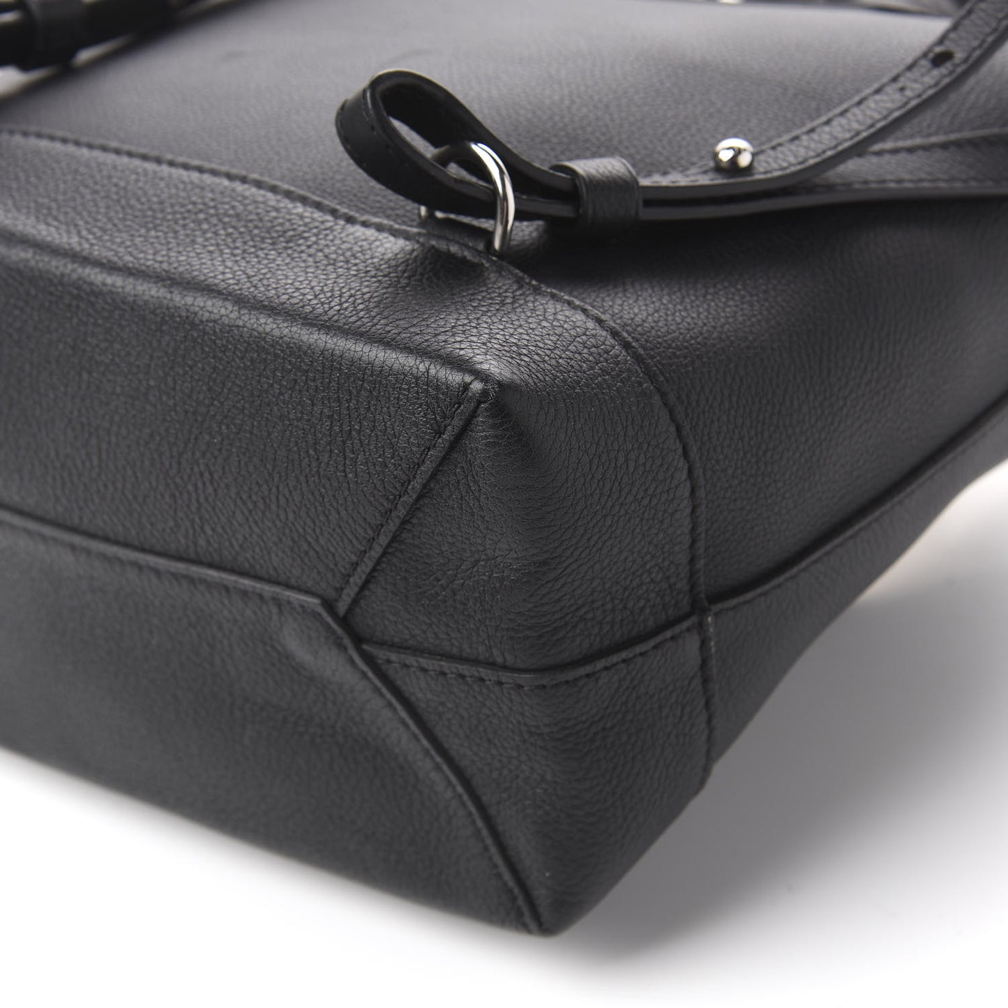 Calfskin Mechanical Flowers Lockme Backpack Black White
