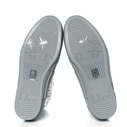 Christian Dior Technical Canvas Oblique Mens B23 High Top Sneakers 44 Blue White 7 of 10