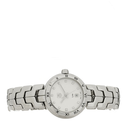 Tag Heuer Stainless Steel Diamond 29mm Link Lady Quartz Watch Silver WAT1411 2 of 4