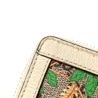 Gucci GG Supreme Monogram Flora Ophidia Zip Around Wallet White 11 of 13