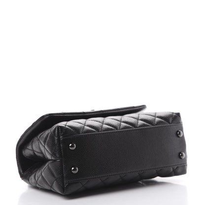 Chanel Caviar Quilted Mini Coco Handle Flap So Black 3 of 9