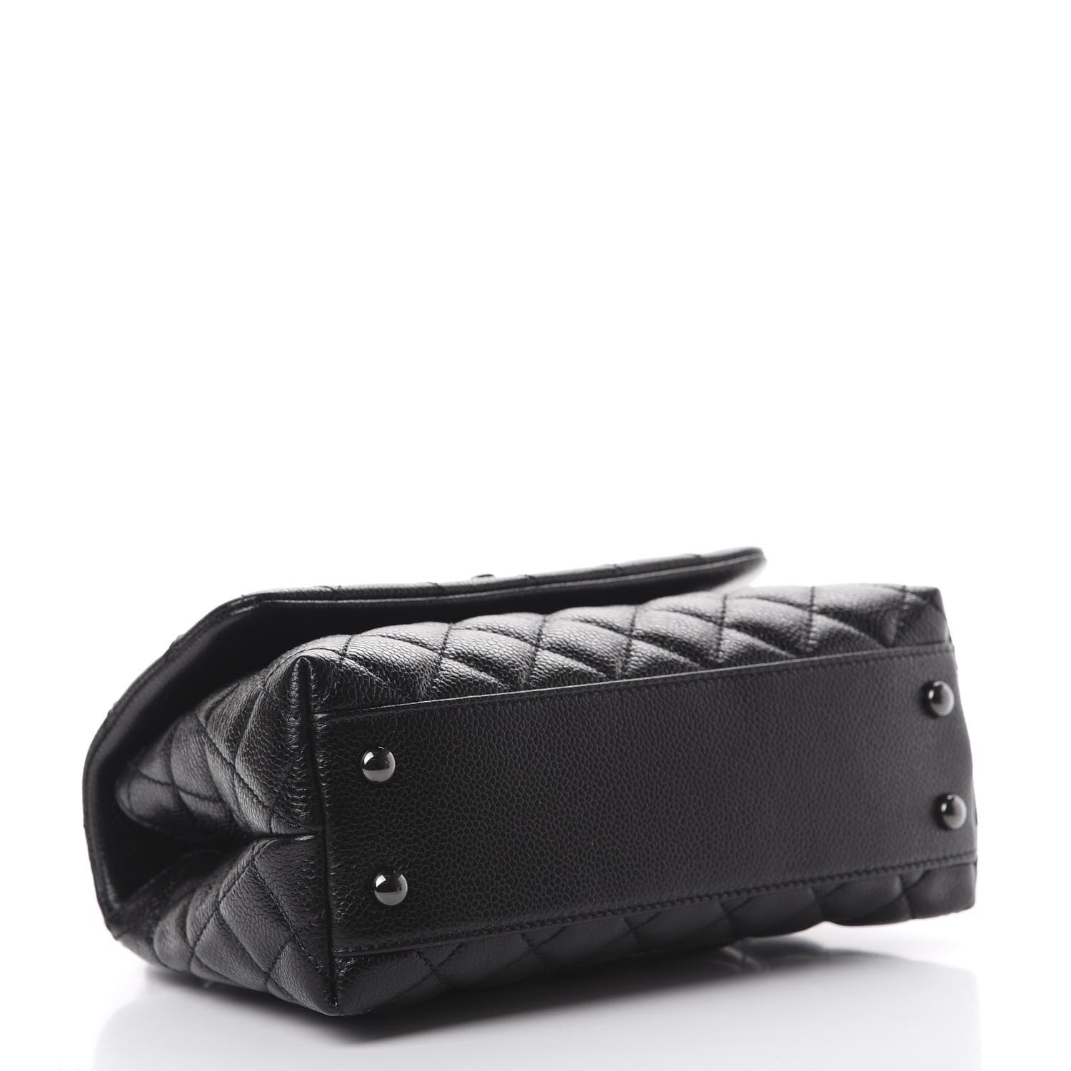 Chanel Caviar Quilted Mini Coco Handle Flap So Black 3 of 9