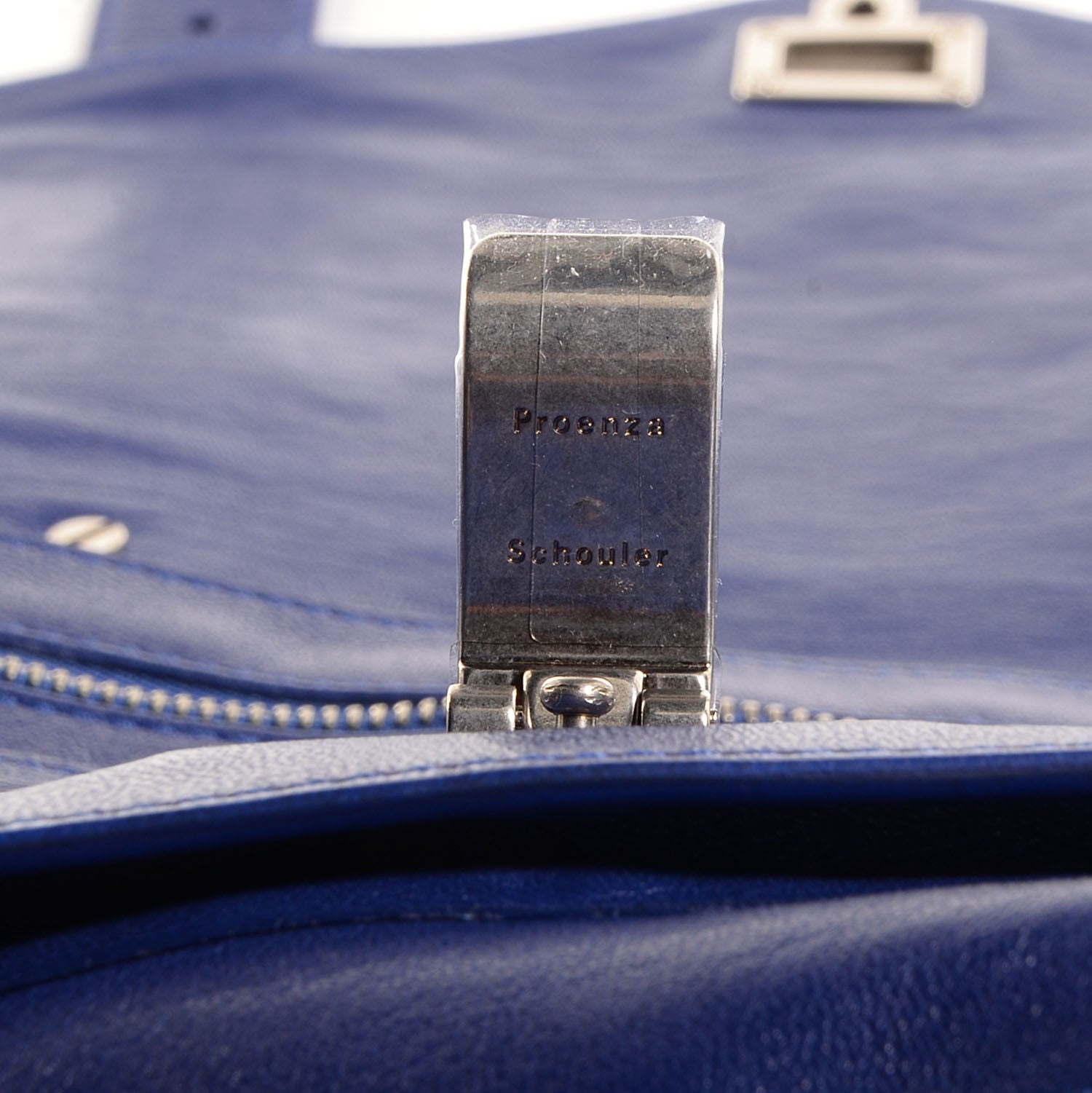 Proenza Schouler Lambskin PS1 Large Satchel Cobalt 4 of 13