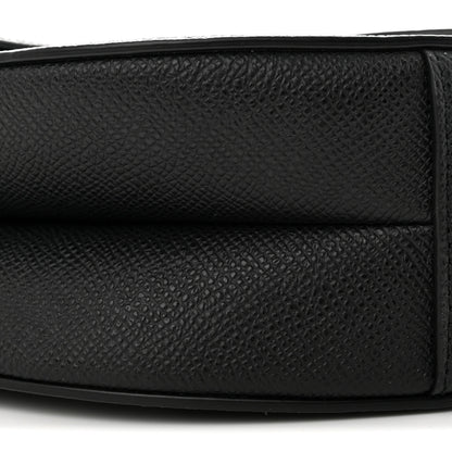 Christian Dior Grained Calfskin Saddle Bag With Strap Black 8 of 10