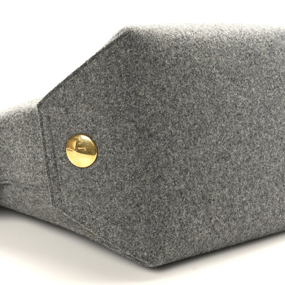 Celine Wool Felt Orb Bag Grey 7 of 8