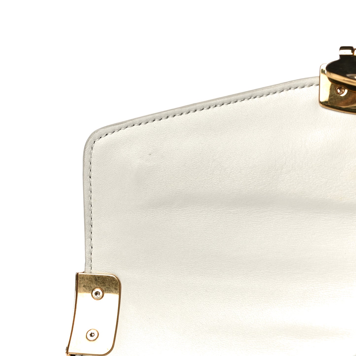 Calfskin Lizard Embossed Flap Bag Yellow White