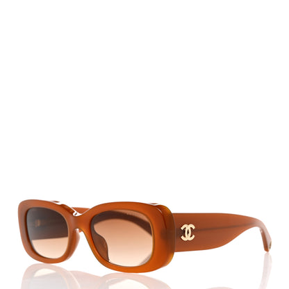 Chanel Acetate Rectangle Sunglasses 5488 Brown 2 of 10