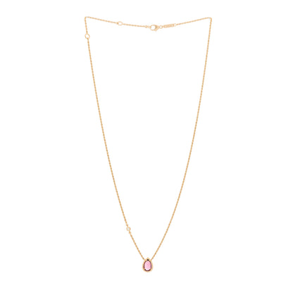Boucheron 18K Pink Gold Diamond Rhodolite Garnet XS Serpent Boheme Necklace 3 of 6