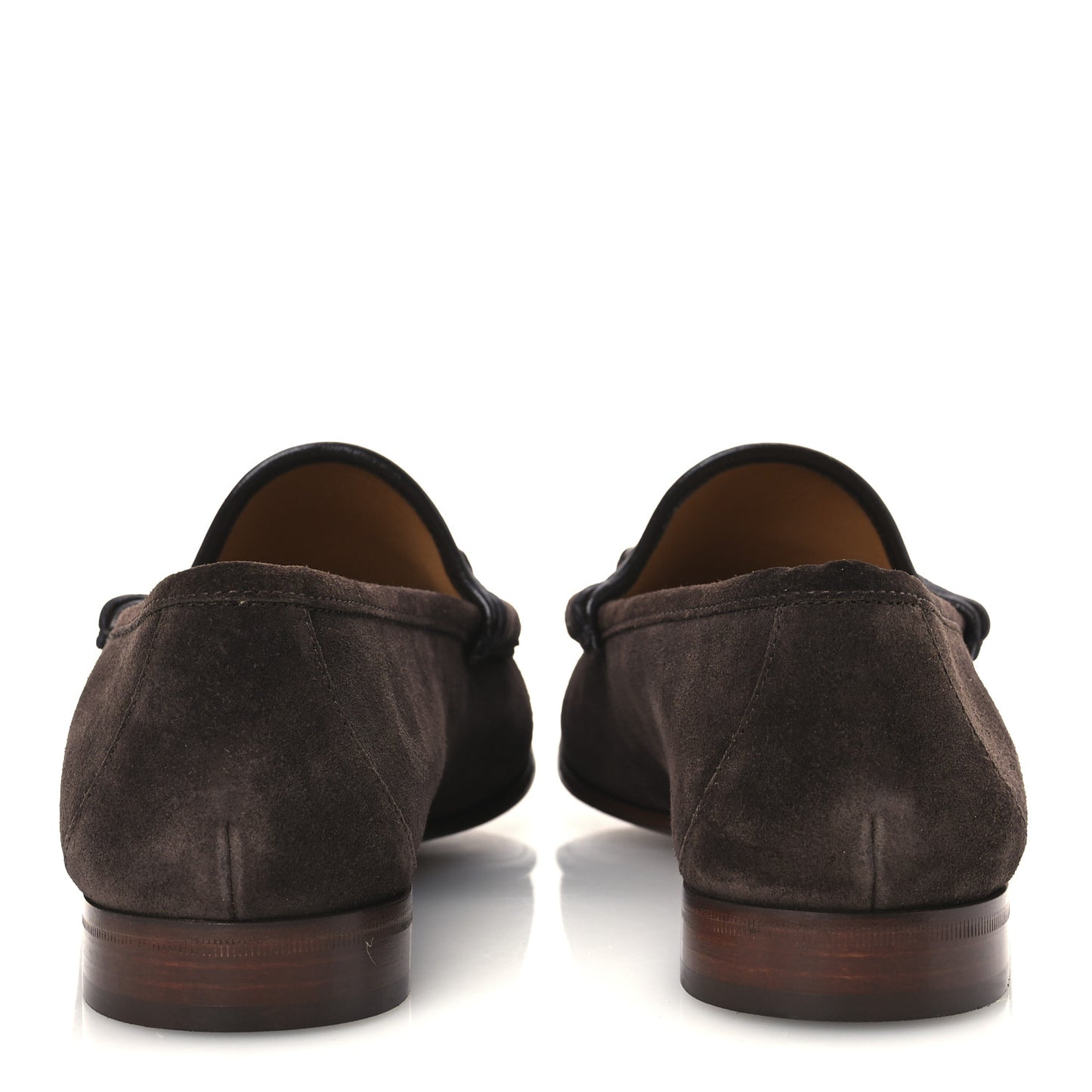 Suede Mens Horsebit Loafers 9 Testa di Moro