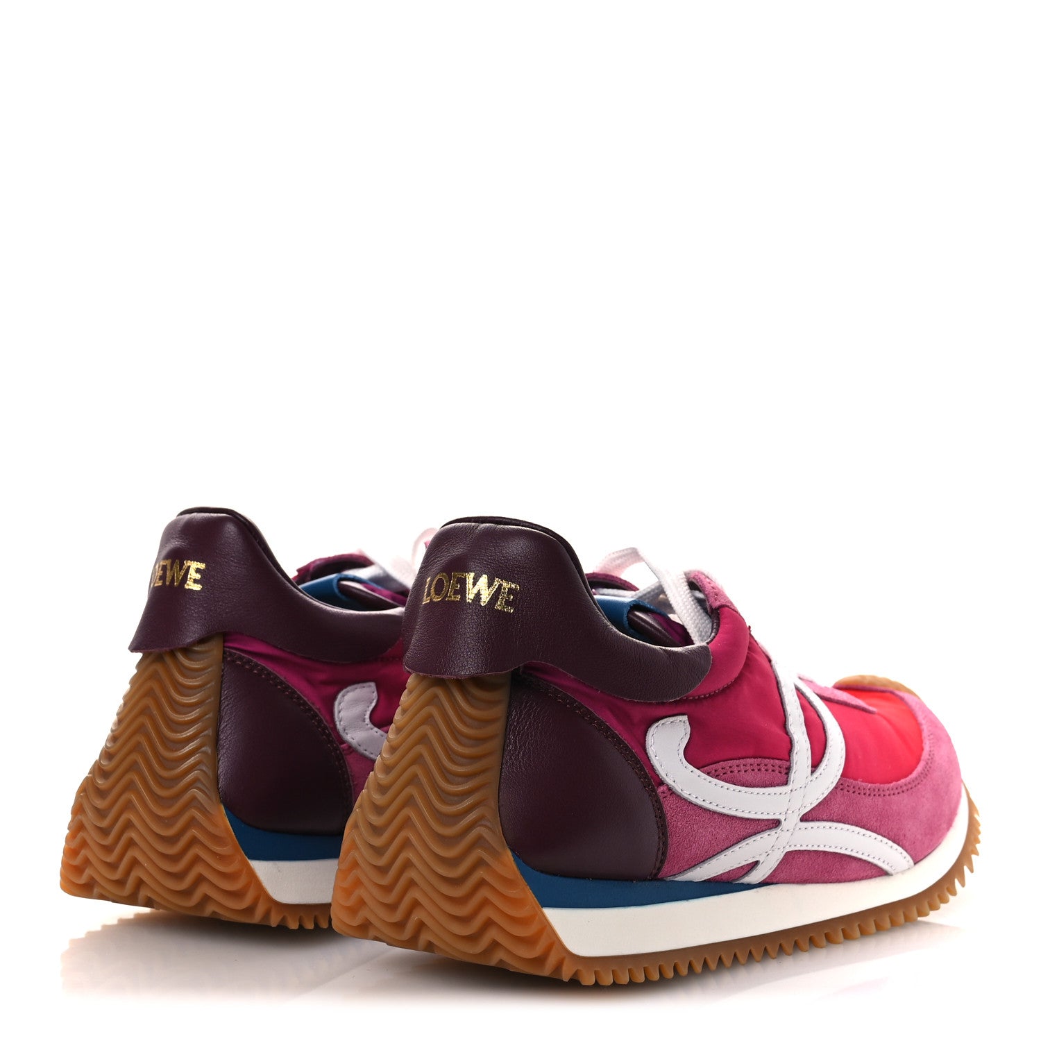 Loewe Nylon Suede Flow Runners 2.0 Sneakers 37 Gradient Pink White 5 of 12