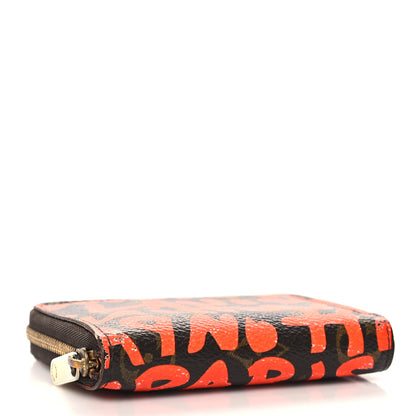 Louis Vuitton Monogram Graffiti Zippy Coin Purse Orange 4 of 6