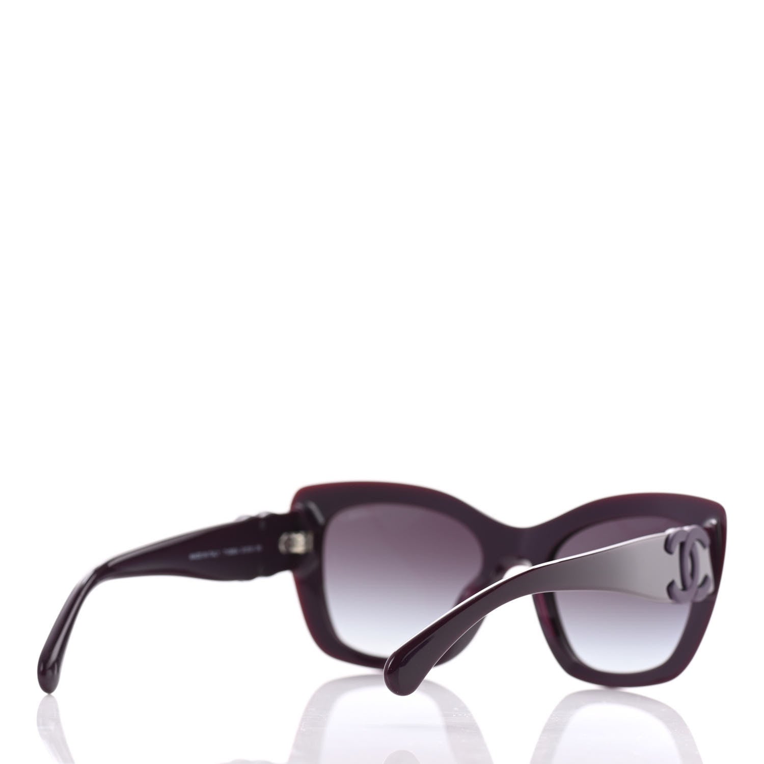 Chanel Acetate Square Sunglasses 71395 Purple 4 of 8