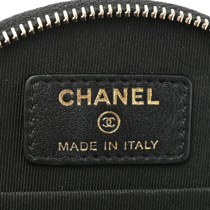 Chanel Caviar Quilted Round Handle With Care Vanity With Chain Black 7 of 10