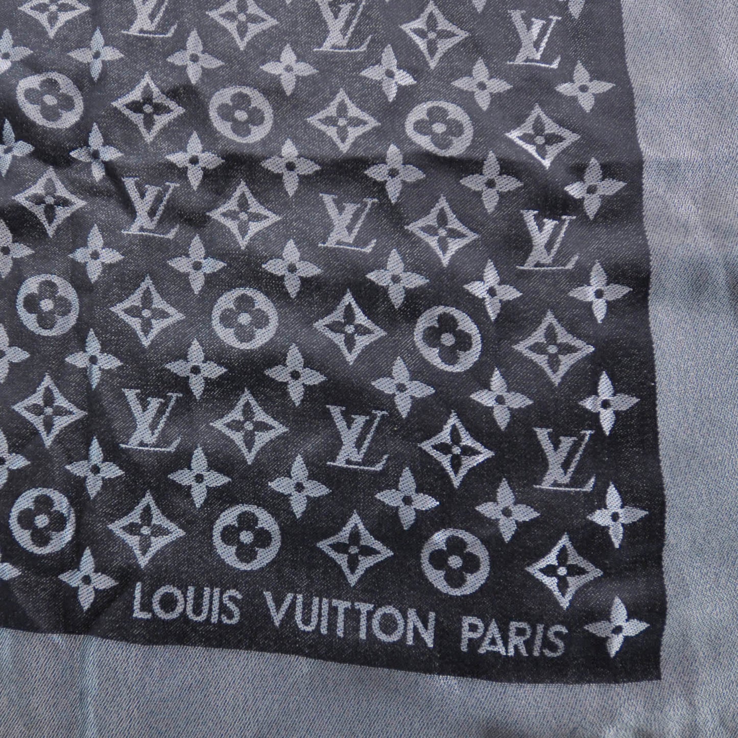 Monogram Lurex Shawl Black