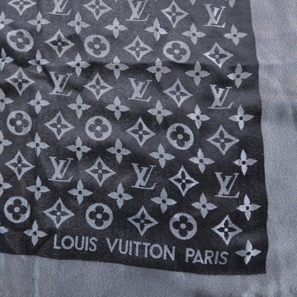 Louis Vuitton Monogram Lurex Shawl Black 2 of 4
