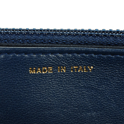 Chanel Lambskin Quilted Boy Wallet On Chain WOC Navy Blue 7 of 8