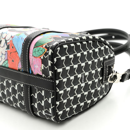 Moynat X KASING LUNG Calfskin Canvas M Labubu Boston Bag Black Multicolor 11 of 11